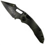 Microtech 169-1GC Borka Green Camo Stitch Wharncliffe Auto Knife, Green Camo Blade