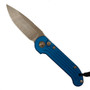 Microtech 135-13BL Blue LUDT Auto Knife, Bronze Blade
