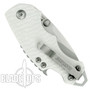 Kershaw White Shuffle Folder Knife, Satin Blade