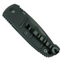 Boker Mini Kalashnikov Tanto Auto Knife, AUS-8 Black Combo Blade Clip View
