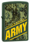 US Army Zippo, Green Camo, 24828