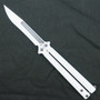 Microtech 173-1ST Storm Trooper Tachyon III Balisong Butterfly Knife, White Blade