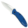 Kershaw Navy Blue Scallion Assist Knife, Plain Blade, 1620NB