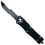 Microtech 143-2 Combat Troodon S/E OTF Auto Knife, Black Combo Blade