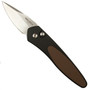 Pro-Tech 3640-BROWN Half Breed Cali-Legal Auto Knife, Brown G-10, CPM-S35VN Stonewash Blade