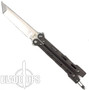 Quartermaster Knives QBS1 Marty McFly Butterfly Knife, BeadBlast