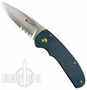 CRKT Manual Folder Krommer Full Throttle Knife, Combo Blade