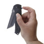 Ruger 2-Stage Flipper Knife,  Black Stonewash Plain Tanto Blade