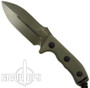 Microtech Crosshair Green Double Edge Knife 101-1GR, Plain Edges