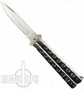 Silver Hole Butterfly Knife