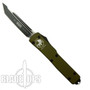 Microtech 149-1OD OD Green UTX-70 T/E OTF Auto Knife, Black Blade
