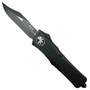 Microtech 146-1T Tactical Combat Troodon Bowie OTF Auto Knife, Black Blade