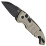 Hogue Knives 24147 Flat Dark Earth A01 Microswitch Wharncliffe Cali-Legal Auto Knife, CPM-154 Black Blade 