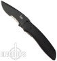 Benchmade H&K Fugitive Folder Knife, Black Tactical, Drop Point Part Serrated Edge, 14950SBK