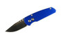 Pro-Tech Runt 2  Cali-Legal Auto Knife, Blue Handle, Plain Black Blade