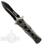 Alketas Spring Assisted Knife, Two Tone Faux Dagger Blade