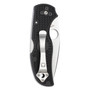 Spyderco Lightweight Native 5 Folder Knife, CPM-S35VN Satin Combo Blade REAR VIEW