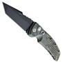 Hogue Knives EX01 Auto Knife, Black Tanto Plain Blade, Green G-10