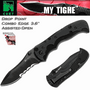 CRKT 1091K My Tighe Spring Assist Knife, Black Combo Blade