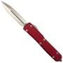 Microtech 122-4RD Red Ultratech D/E OTF Auto Knife, Satin Blade