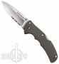 Cold Steel Code 4 Folder Knife, Spear Point Combo Edge, 58TPSH