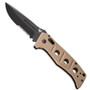 Benchmade 2750SBKSN Sand Adamas Auto Knife, D2 Black Combo Blade