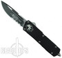 Microtech Executive Scarab OTF Knife, Black Combo Edge