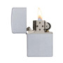 Zippo Regular Satin Chrome, Zippo 205 open view