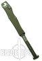 Microtech Green Halo V OTF Automatic Tanto Point Knife, Bead Blast Part Serrated, MT150-8GR