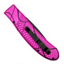 Piranha Pink Toxin Auto Knife, 154CM Black Blade