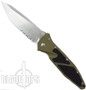 Microtech Tan Tanto Socom Elite Folder Knife, Stonewash Combo Blade, MT161-11TAN
