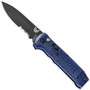 Benchmade 4400SBK-1 Blue Casbah Auto Knife, CPM-S30V Black Combo Blade