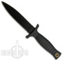 Fury Boot Knife, 7", Black Tactical