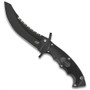Spyderco Warrior Combat Knife, Black Part Serrated Blade, FB25PSBBK