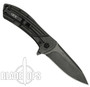 Zero Tolerance Rexford BlackWash 0801BW Flipper Knife, Titanium