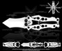 Mantis Bottleneck Knife, Stainless Tanto Tip, BK3B