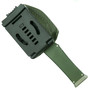 Microtech 250-5OD OD Green Halo VI T/E OTF Auto Knife, Satin Combo Blade Clip View
