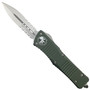 Microtech 142-5OD OD Green Combat Troodon D/E OTF Auto Knife, Satin Combo Blade