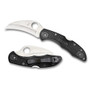 Spyderco C106PBK2 Tasman Salt 2 Hawkbill Folder Knife, H-1 Satin Blade REAR VIEW