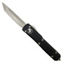 Microtech 123-9CC Contoured Ultratech T/E OTF Auto Knife, Full Serrated Bead Blast Blade