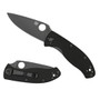 Spyderco C122GBBKP Tenacious Folder Knife, Black Blade REAR VIEW