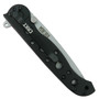 CRKT M16-10S Carson Framelock Folder Knife, BeadBlast Tanto Combo Blade, Clip View