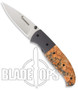 Browning Escalade Large Folder Knife, Brown Box Elder Burl Handle, 667