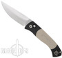 Pro-Tech Medium Brend 3 Auto Knife, Satin, Tan G10 Inlays, PT1331