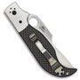 Spyderco Navaja Manual Folder Knife, Plain Edge, Carbon Fiber, 147CFP