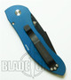 Pro-Tech Elishewitz DORU Automatic Knife, DLC Plain Edge Blade, Blue Handle, PT2020