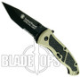 Smith & Wesson Special Ops Medium Assisted Knife, Tanto Combo Blade, Desert Handle