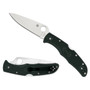 Spyderco British Racing Green Endura 4 Folding Knife, ZDP-189 Satin Blade REAR VIEW