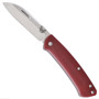 Benchmade 319-1 Dark Red Proper Non-Locking Folder Knife, CPM-S30V Satin Blade