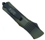 Microtech Combat Troodon OTF Knife, MT144-1GC, Green Camo Finish, Tanto Plain Blade
